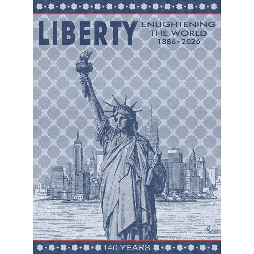 Tea towel Calendrier 2026 Red 24"x31" 100% cotton, , hi-res image number 0